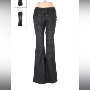 Dark Grey Low Rise Flare Dress Pants Size 5 - Joe B by Joe Benbassett